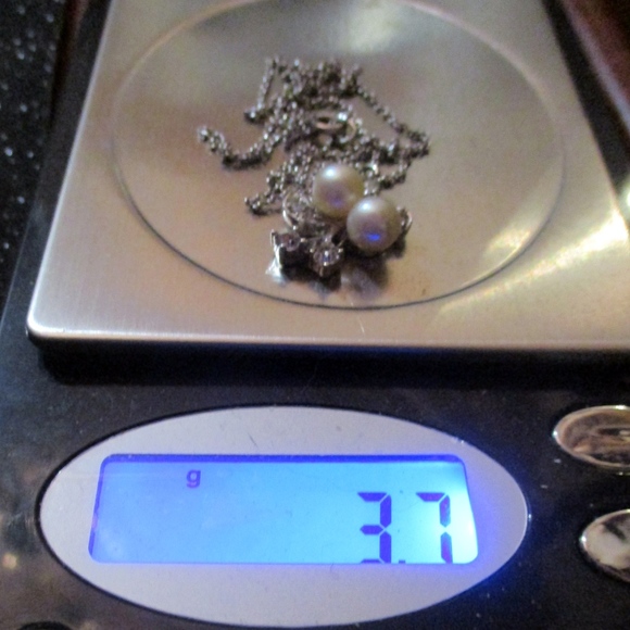 Pearls, Crystals & Sterling on 16" B.A.B. Chain - Picture 8 of 8